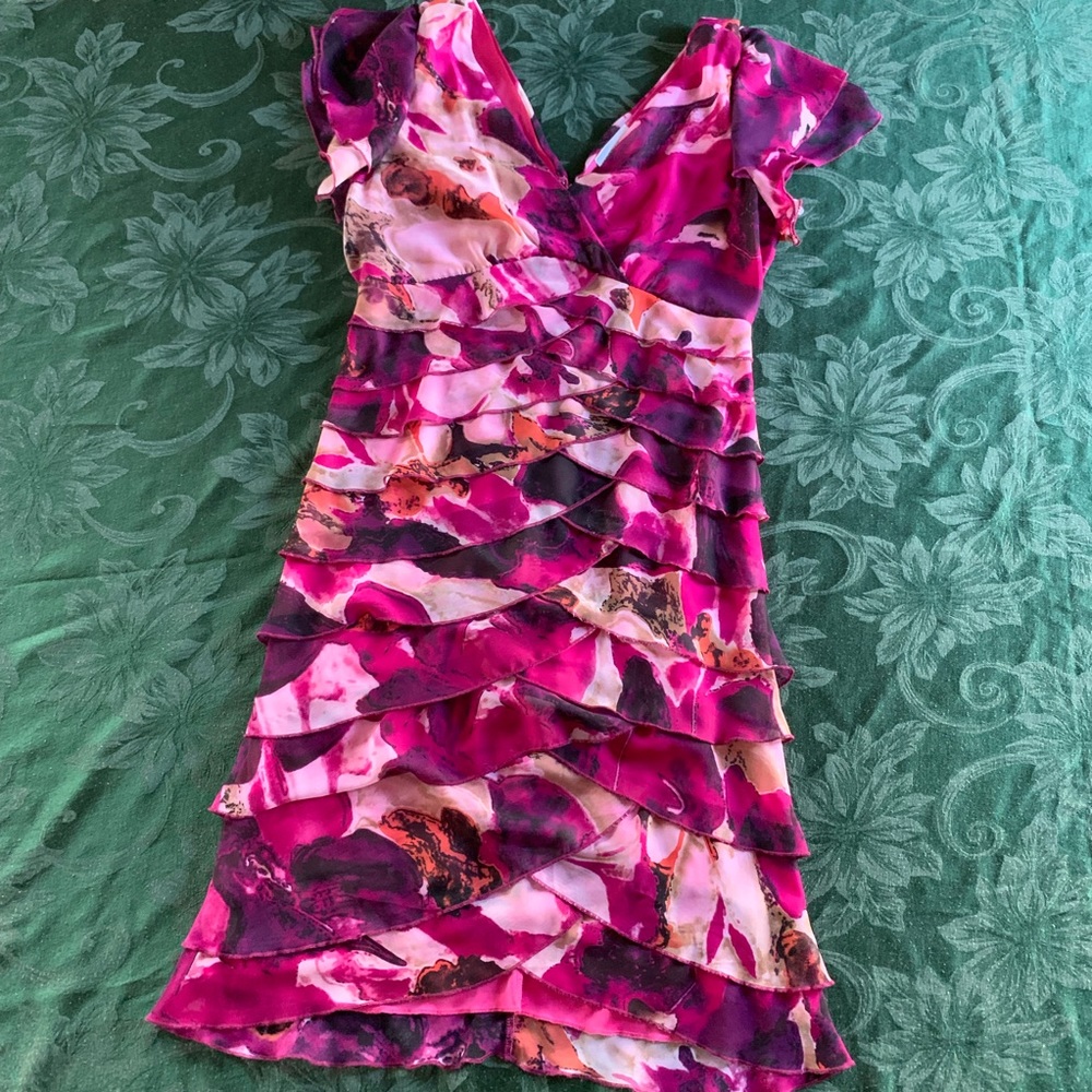 Pink patterned dress from Fashion Bug!